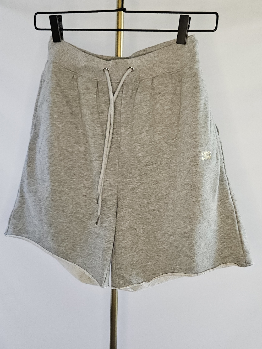 Celine Gray Athletic Drawstring Shorts